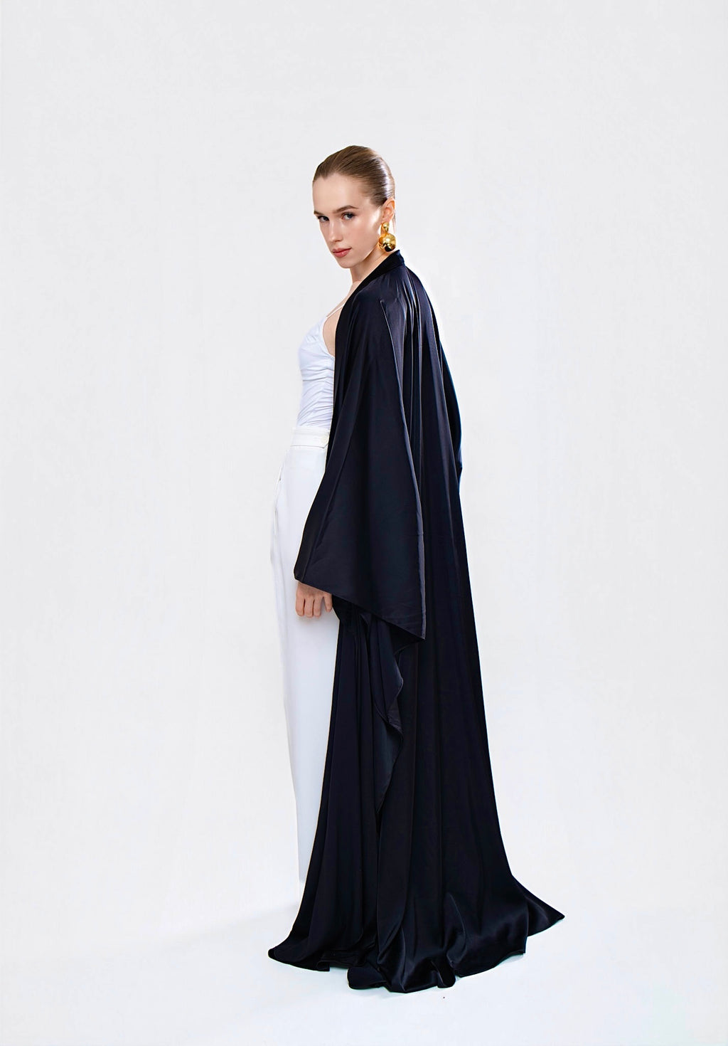 Kimono fluide satinée