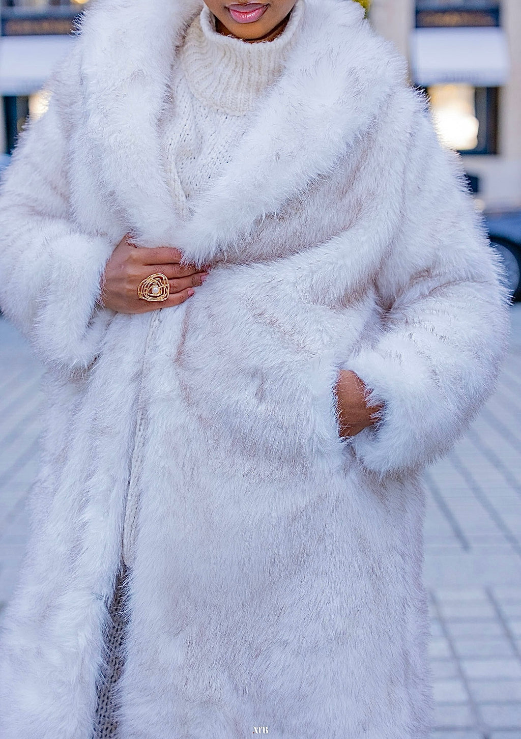 Manteau Fourrure Long