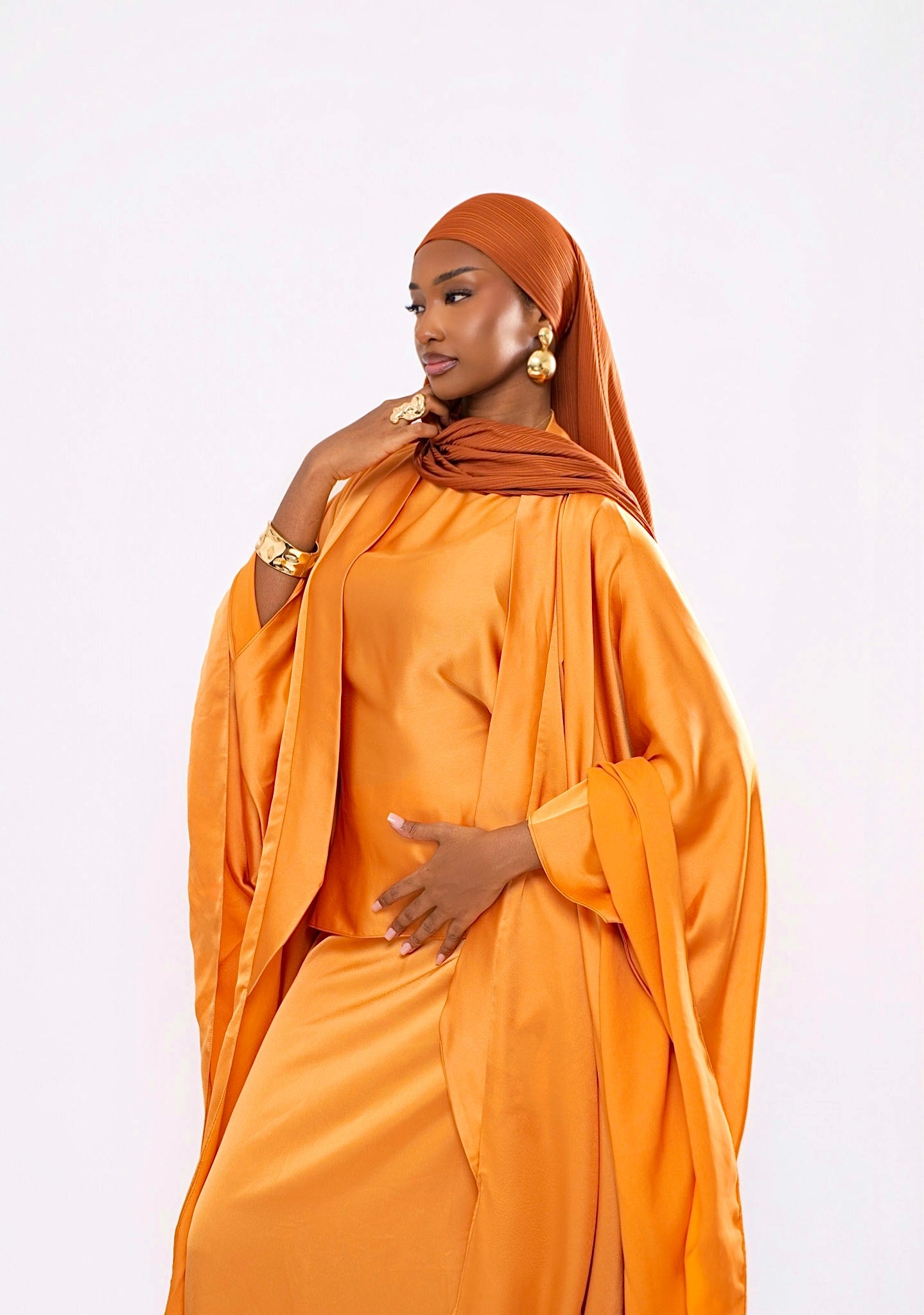 Kimono fluide satinée