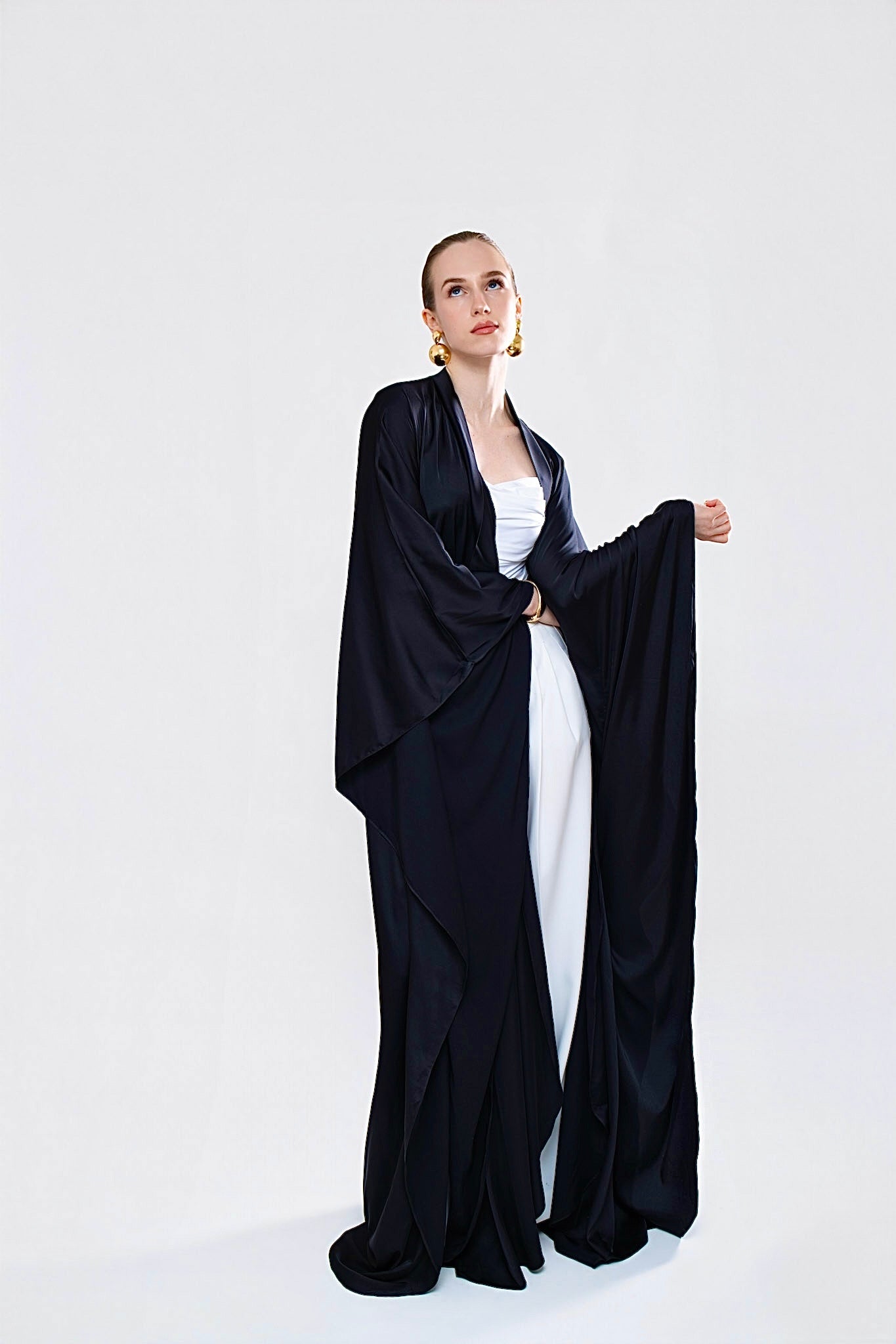 Kimono fluide satinée