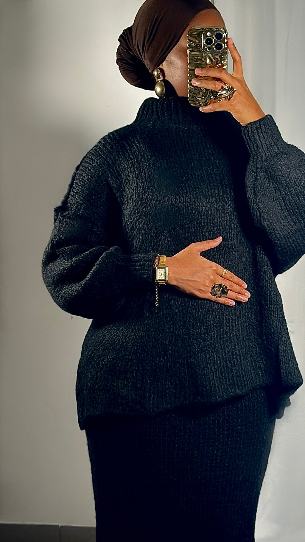 Set Jupe & Pull en Maille