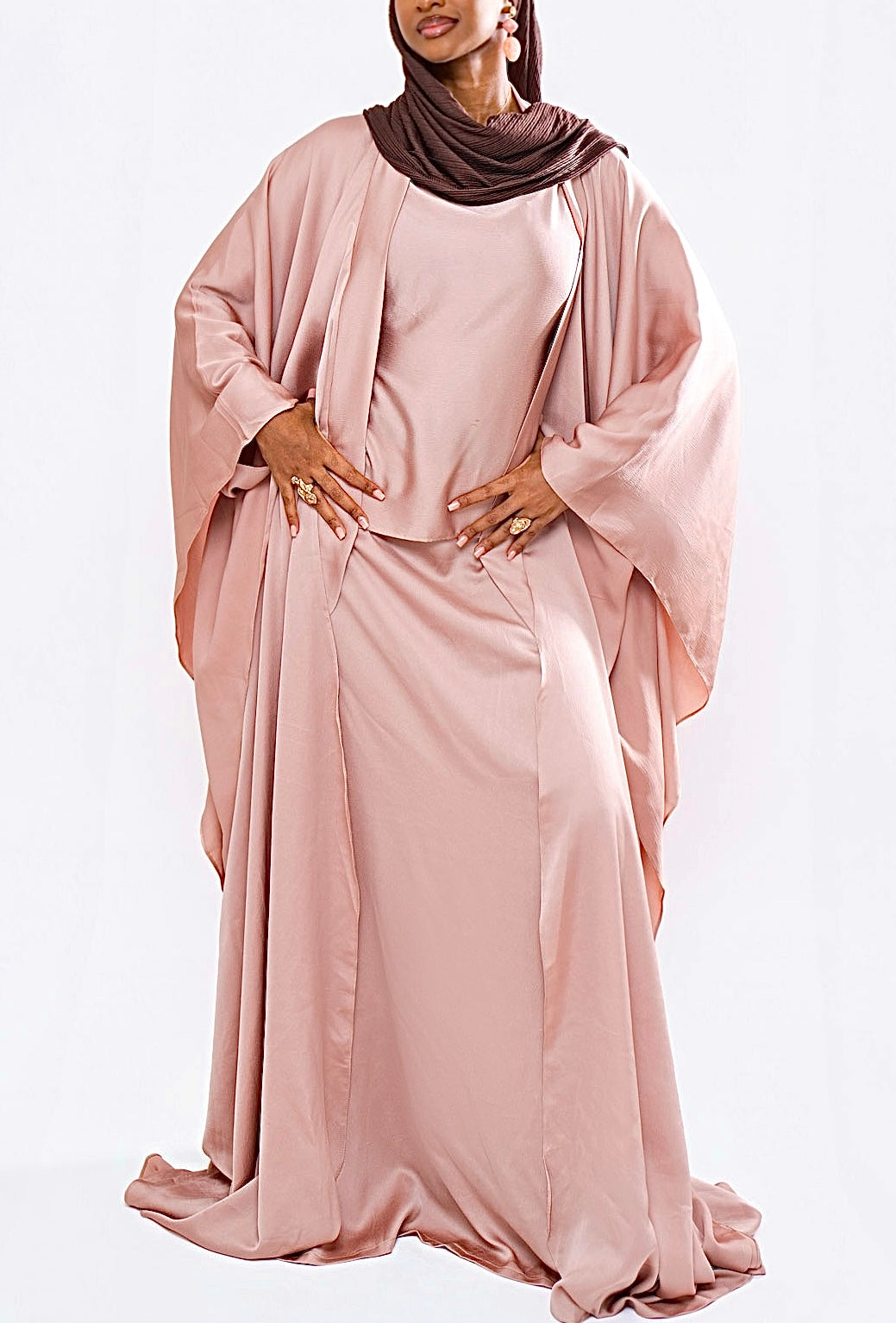 Kimono fluide satinée